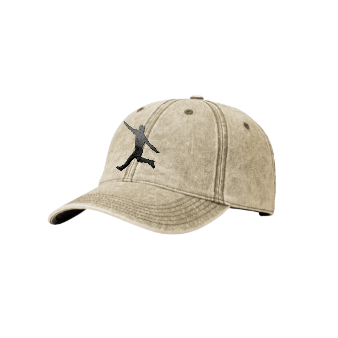 KHAKI DENIM FLYING MAN HAT