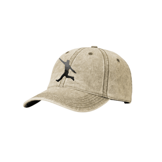 KHAKI DENIM FLYING MAN HAT