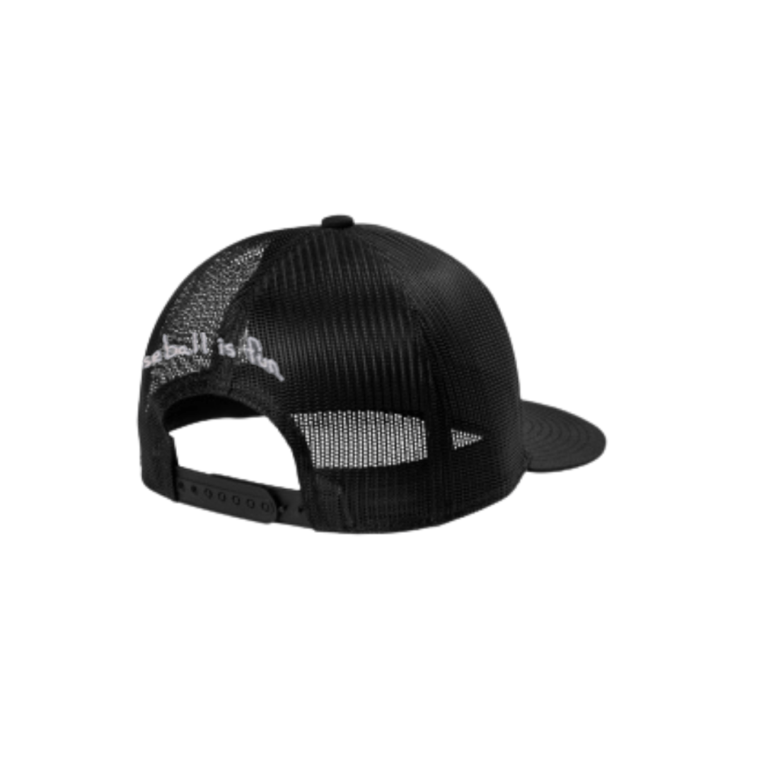 FLYING MAN FLAT BILL ADULT TRUCKER HAT